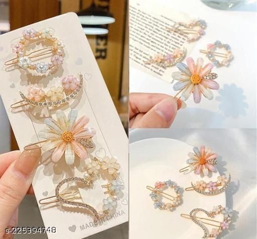 Daisy Dreams Hair Clips set of 4 pcs